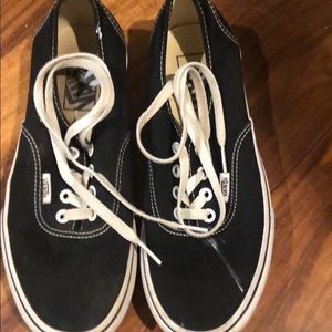 Black and white vans